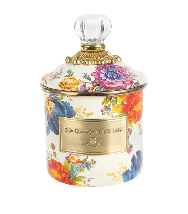 MacKenzie-Childs small flower market canister, imported from the UK