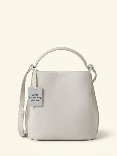 John Lewis Mulberry Islington Bucket Suede Crossbody Bag, Salcombe Sand- Buy online at McGrocer