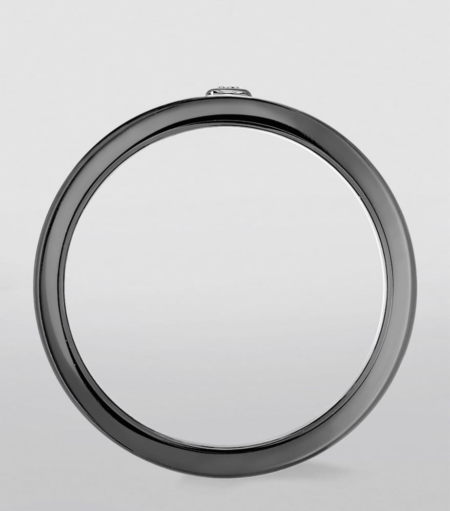 Messika Move titanium diamond ring 0.06ct, imported from the UK