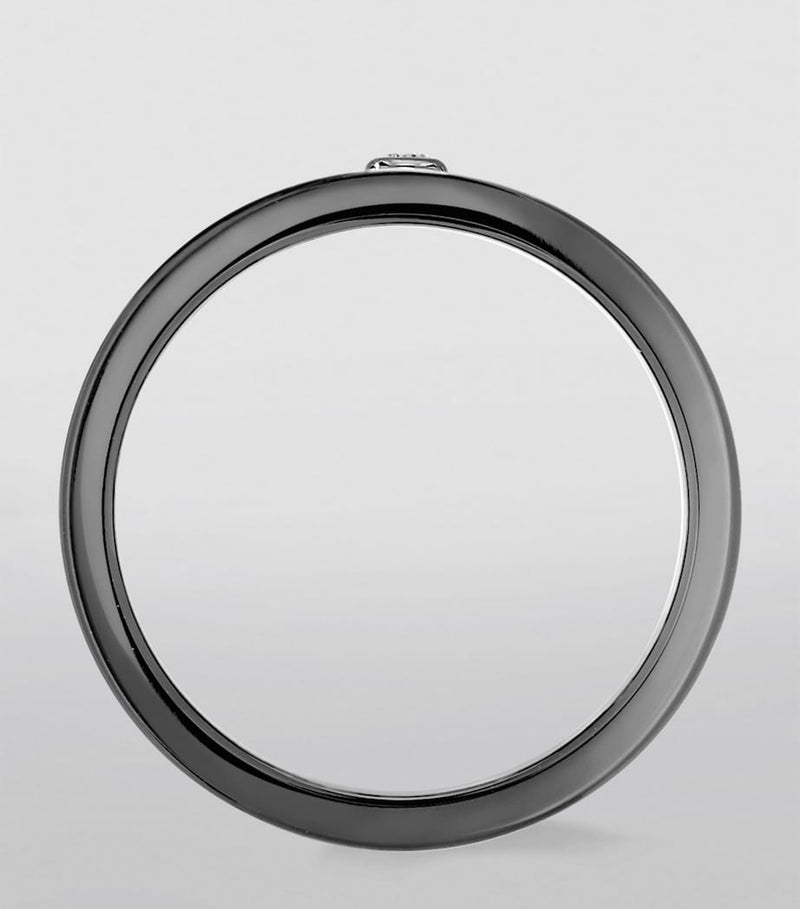 Messika Move titanium diamond ring 0.06ct, imported from the UK