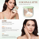 Livingandhome contour highlight palette 15.5g warm skin (British brand)