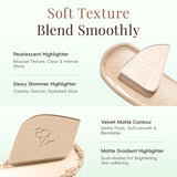 Livingandhome contour highlight palette 15.5g warm skin (British brand)