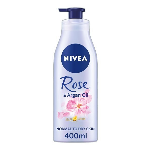 NIVEA Rose & Argan Oil Body Lotion Normal to Dry Skin 400ml GOODS Superdrug   