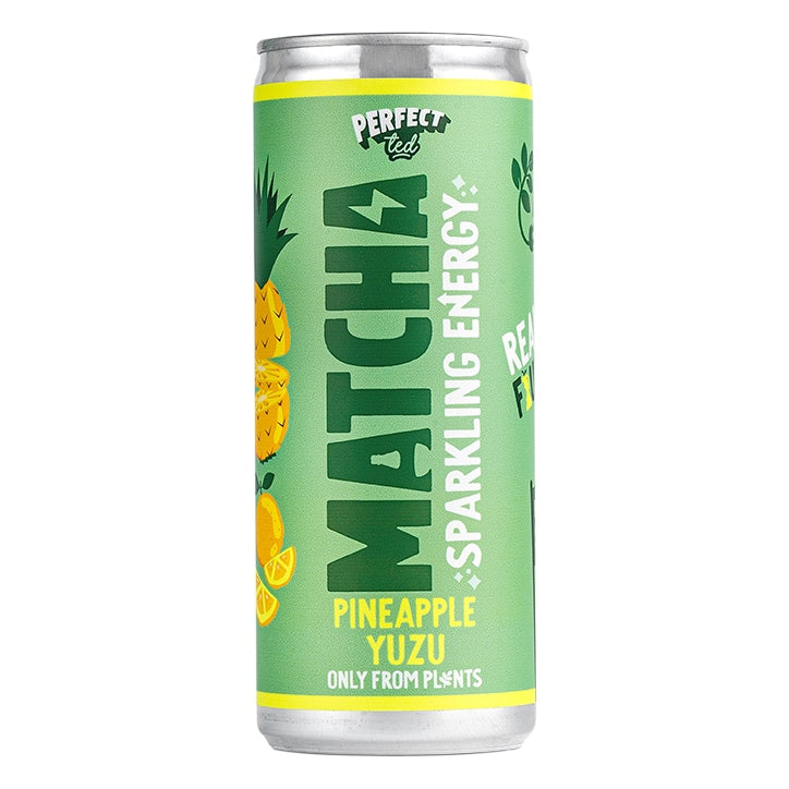 PerfectTed Matcha Pineapple Yuzu Energy Drink 250ml New In: Food & Drink Holland&Barrett   