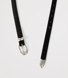 Our Legacy hair-on hide leather belt 2cm, UK version