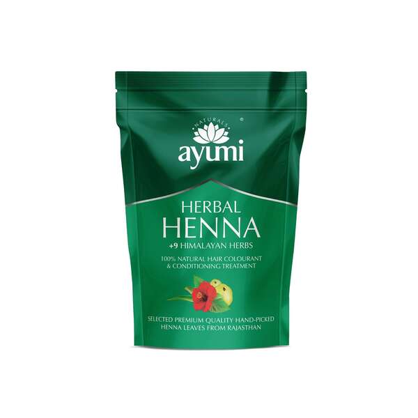 Ayumi Herbal Henna with 9 Himalayan herbs 150g, imported from the UK