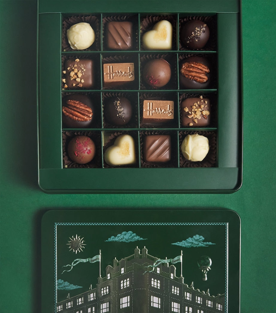 Harrods chocolate truffle selection box with assorted fillings 205g - British product