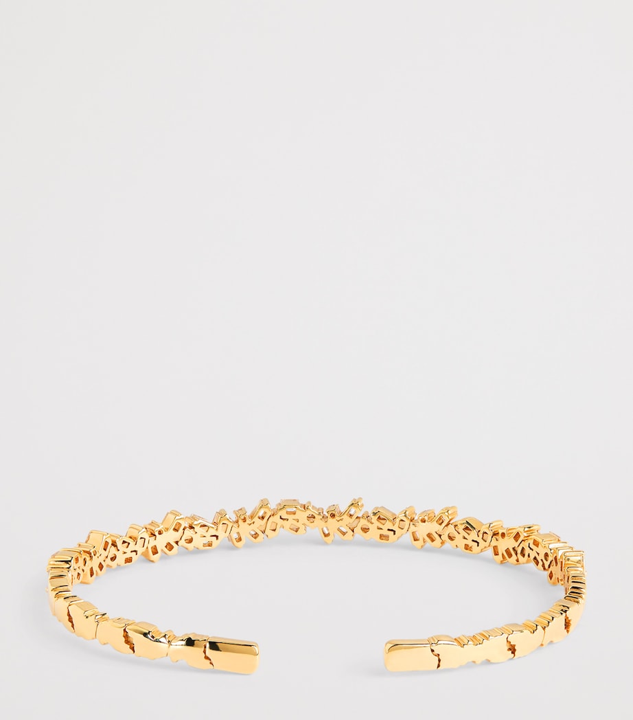 Suzanne Kalan yellow gold diamond bangle, UK version