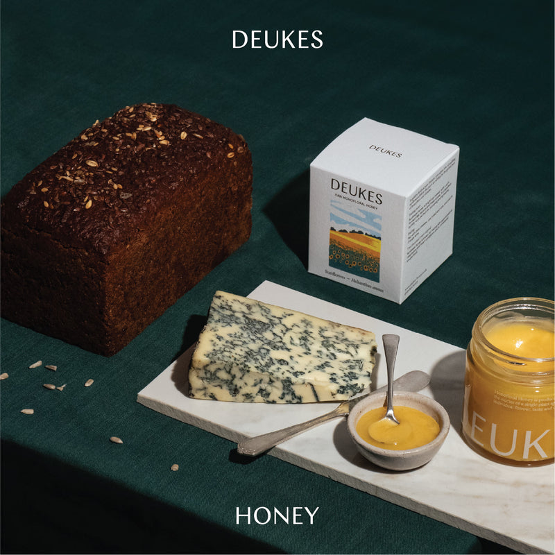 Deukes raw monofloral sunflower honey 250g (British brand)