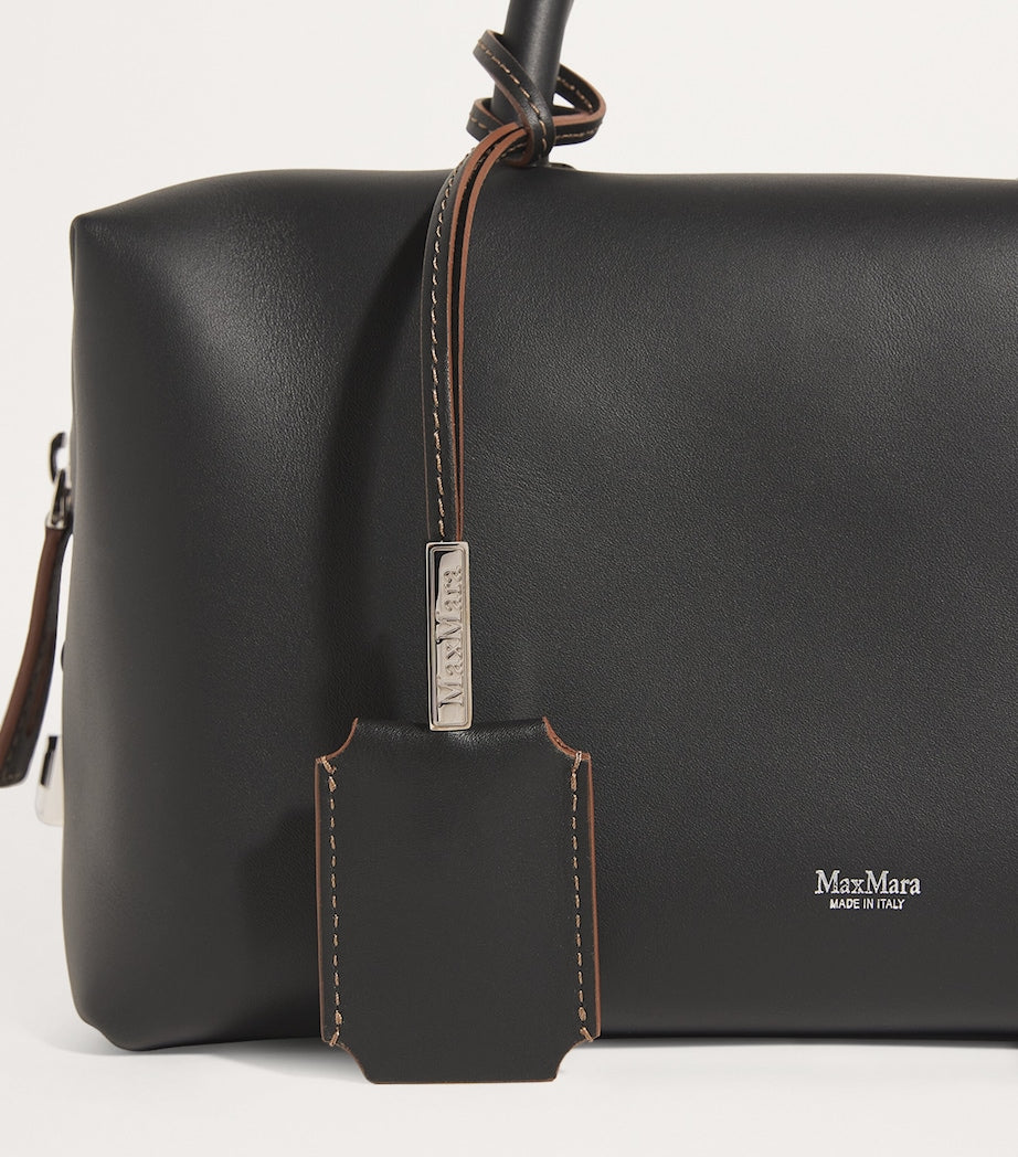 Max Mara leather satchel top-handle bag - British product