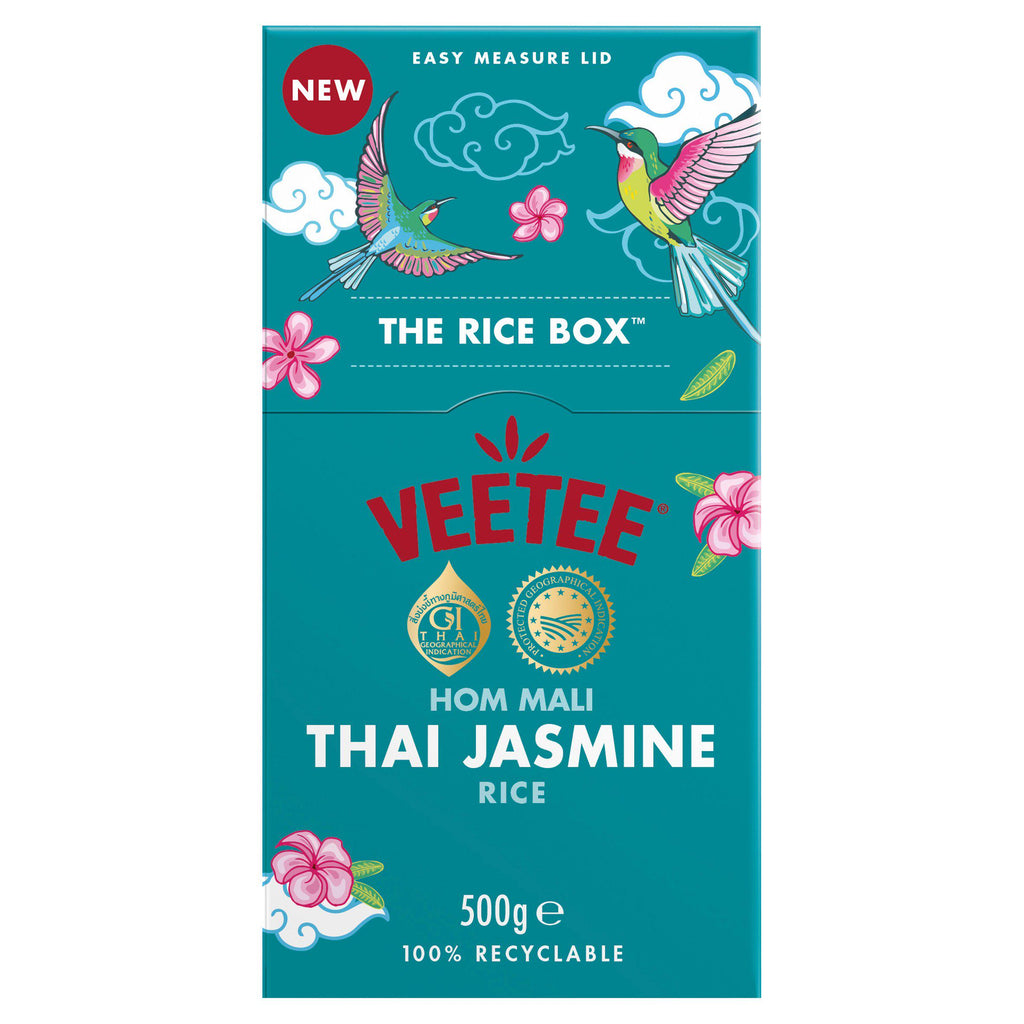 Veetee The Rice Box Hom Mali Thai Jasmine Rice 500g