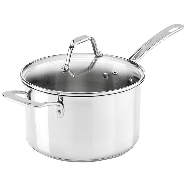 M&S Stainless Steel Saucepan 20cm Tableware & Kitchen Accessories M&S   