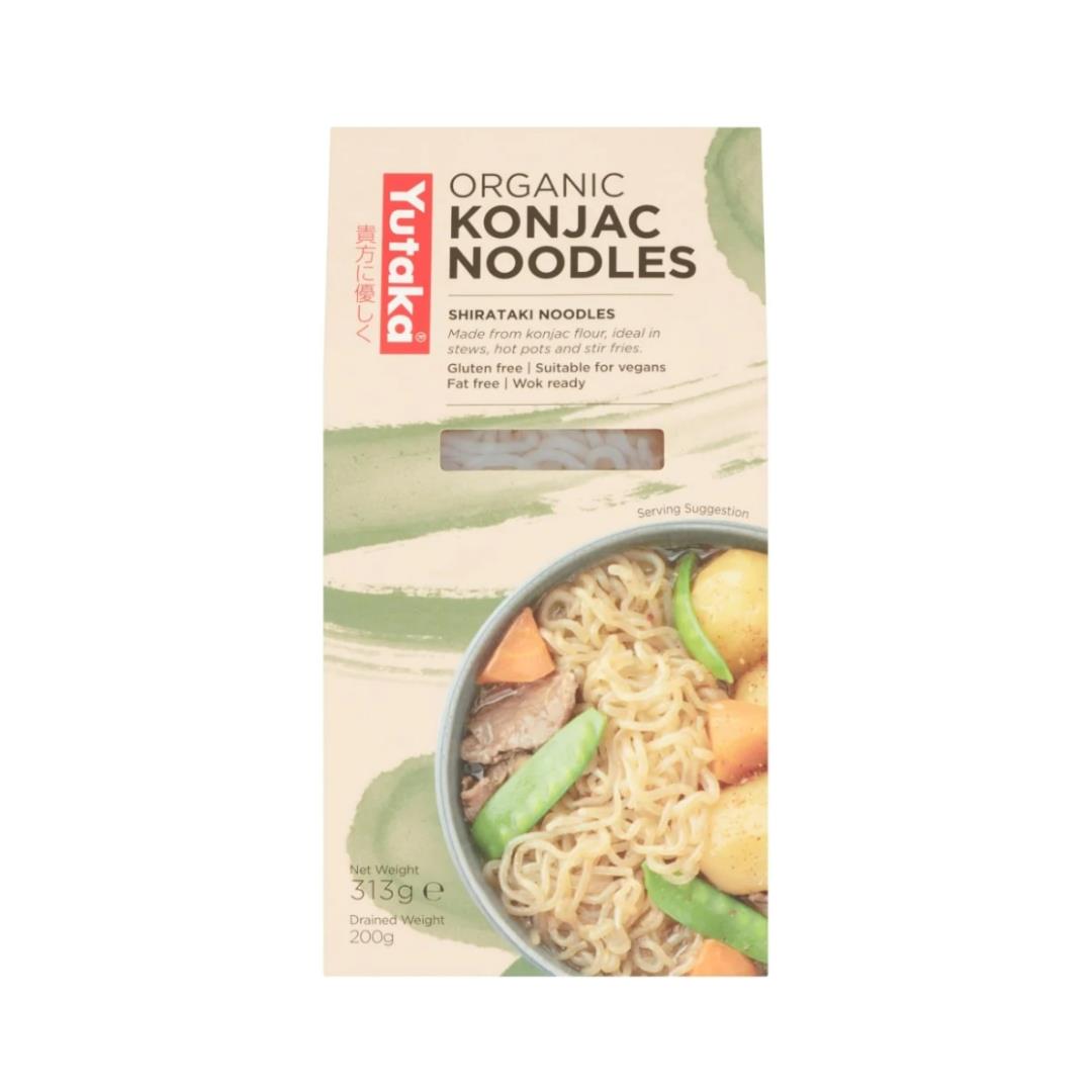 Yutaka organic konjac noodles, versatile low calorie option (British brand)