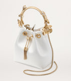 Jimmy Choo Bon Bon satin top-handle bag small, UK version