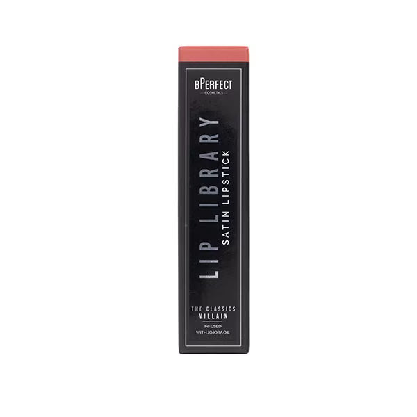 BPerfect Cosmetics Lip Library Lipstick Villain Satin - British product