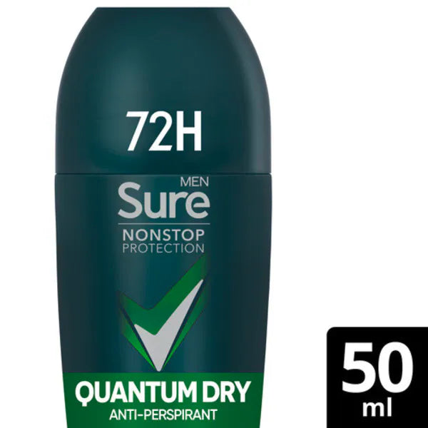 Sure Men Quantum Dry roll-on antiperspirant 50ml (British brand)