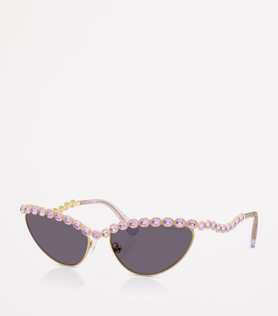 Swarovski cat eye metal sunglasses (British brand)