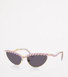 Swarovski cat eye metal sunglasses (British brand)