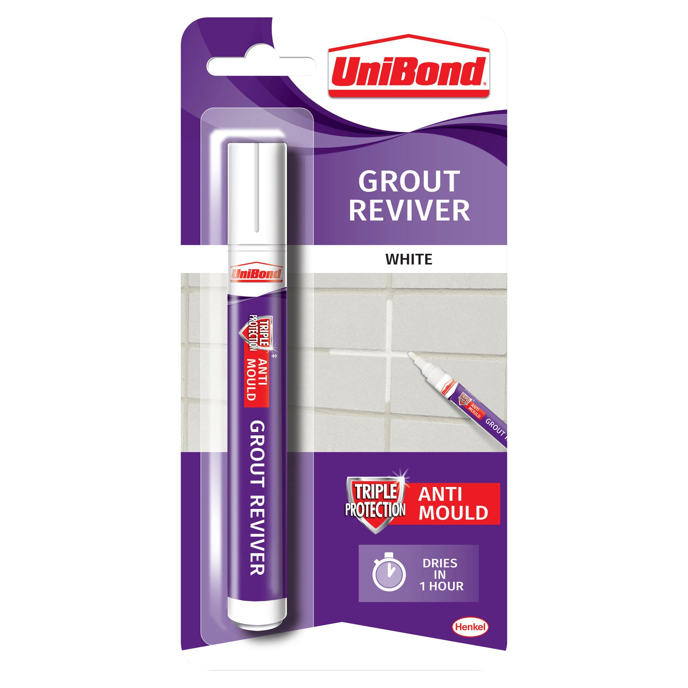 UniBond Grout Reviver Pen Triple Protect 7ml DIY Sainsburys   