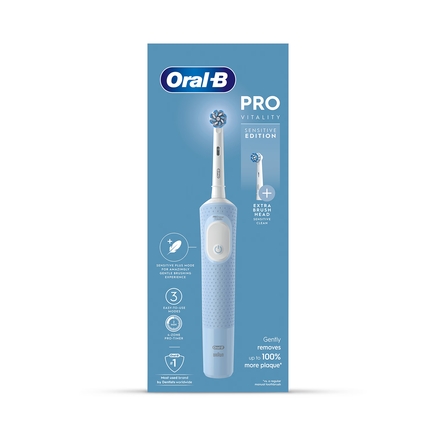 Oral-B Pro Vitality electric toothbrush blue - British product