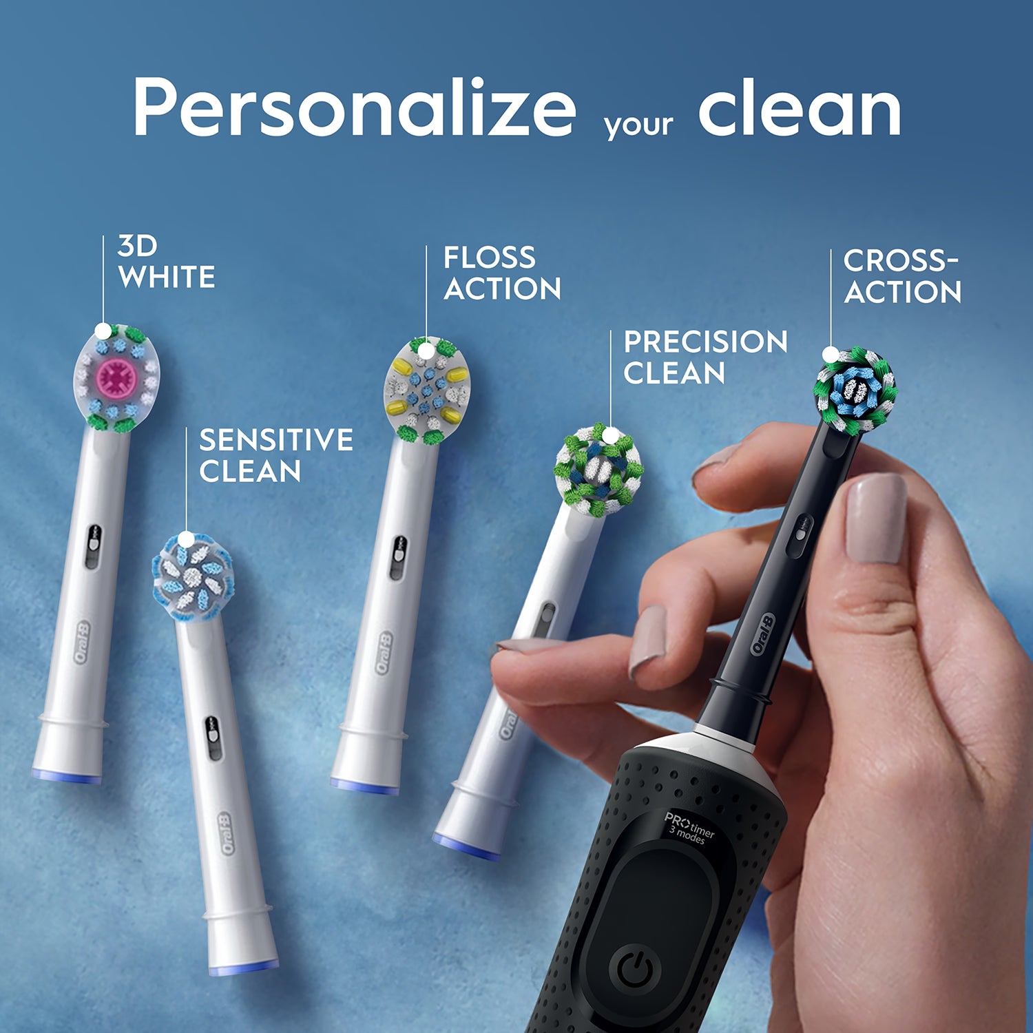 Oral-B Pro Vitality electric toothbrush blue - British product