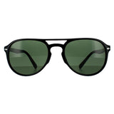 Persol PO3235S black unisex sunglasses pilot style (British brand)