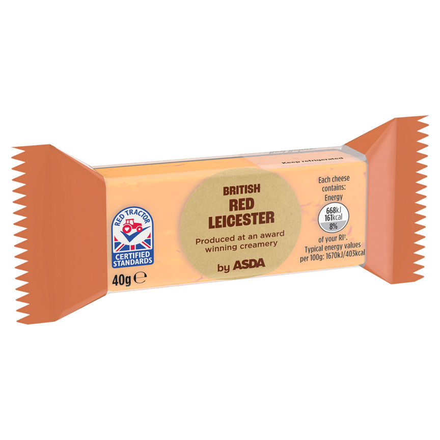 ASDA Mini Red Leicester Cheese 40g GOODS ASDA   