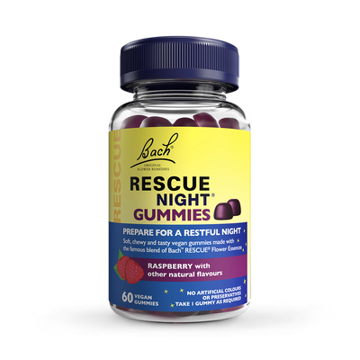 Holland & Barrett RESCUE Remedy Night Gummies Raspberry Flavour Sleep Aid 60 Count- Buy online at McGrocer