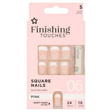 Superdrug Finishing Touches Fake Nails Short Pink GOODS Superdrug   