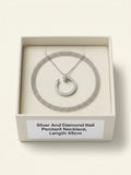 Cartier diamond pendant necklace 18ct white gold 0.38ct 38-42cm, UK version