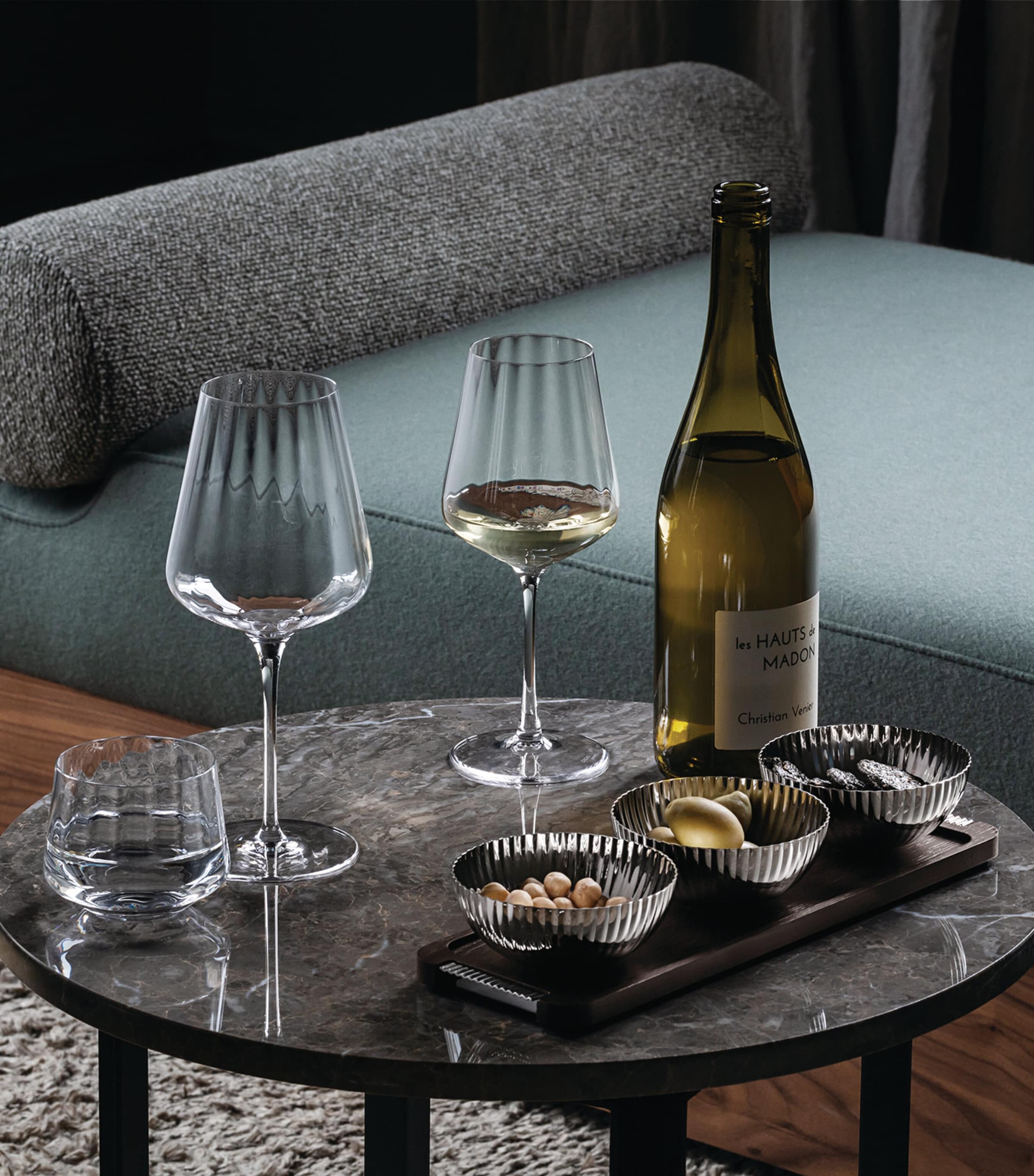 Georg Jensen Bernadotte red wine glasses 540ml, UK version