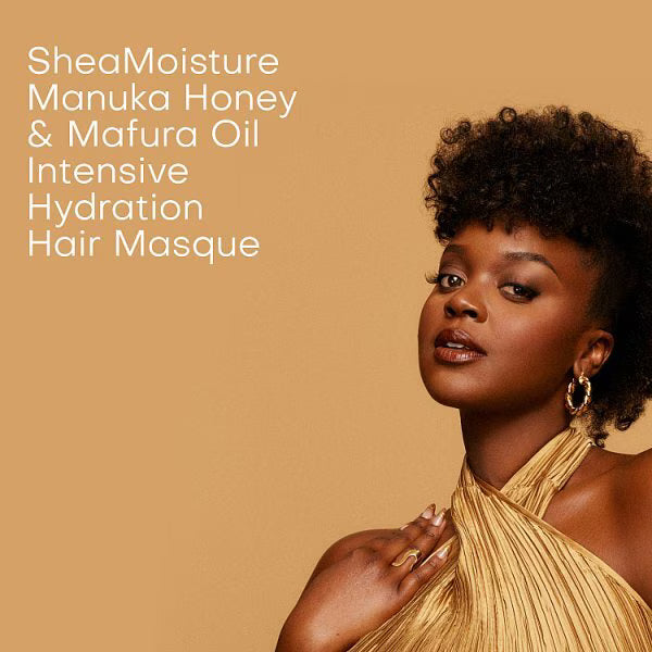 SheaMoisture Manuka Honey and Mafura Oil Hair Mask deep conditioner treatment (British brand)