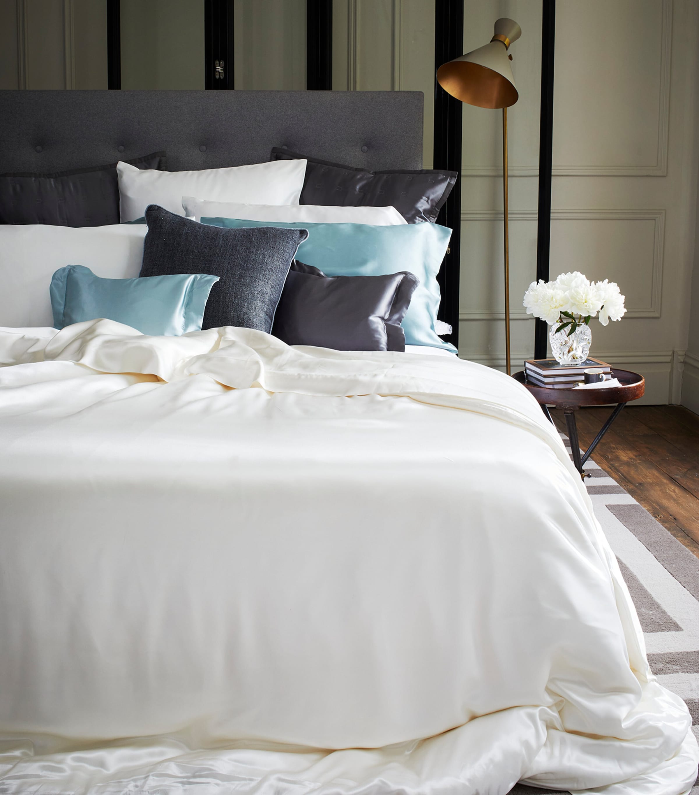 Gingerlily silk super king duvet cover 260cm x 220cm - British product
