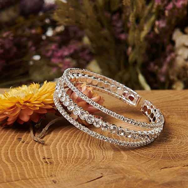 Izabel London diamante detail dainty bracelet - British product
