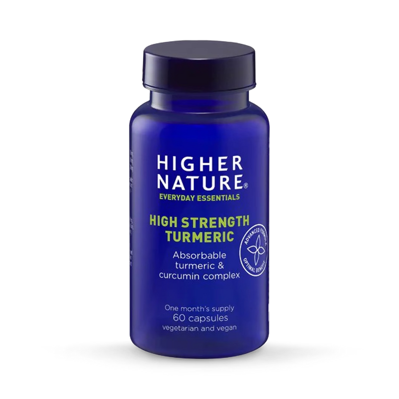 Turmeric supplement capsules 60 count, imported from the UK