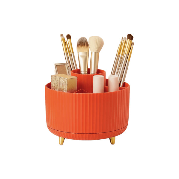 Livingandhome rotating storage organizer orange 14cm, imported from the UK