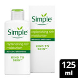 Simple Kind to Skin Replenishing Rich Face Moisturiser 125ml GOODS Superdrug   