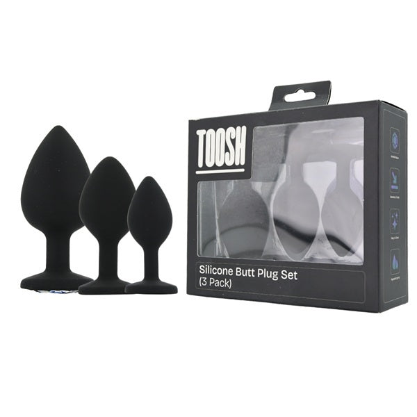 Loving Joy metal butt plug set gold set of 3 (British brand)