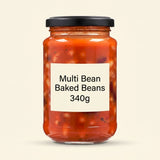 Holland & Barrett multi bean baked beans 340g British brand