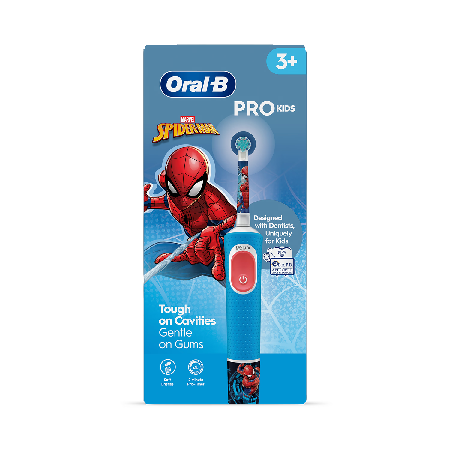 Oral-B Pro Kids Spider-Man electric toothbrush, UK version
