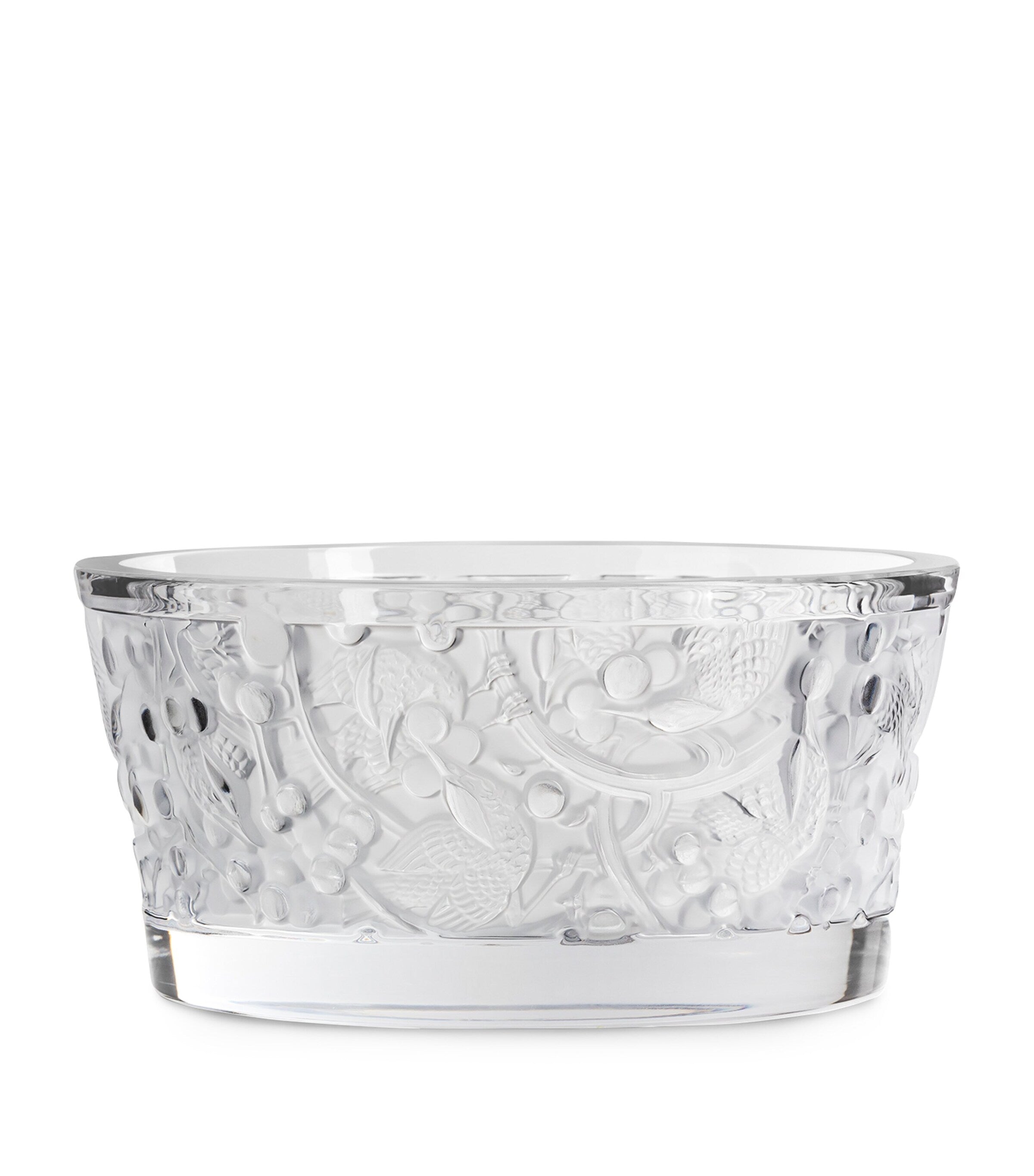 Lalique crystal Merles et Raisins bowl, UK version