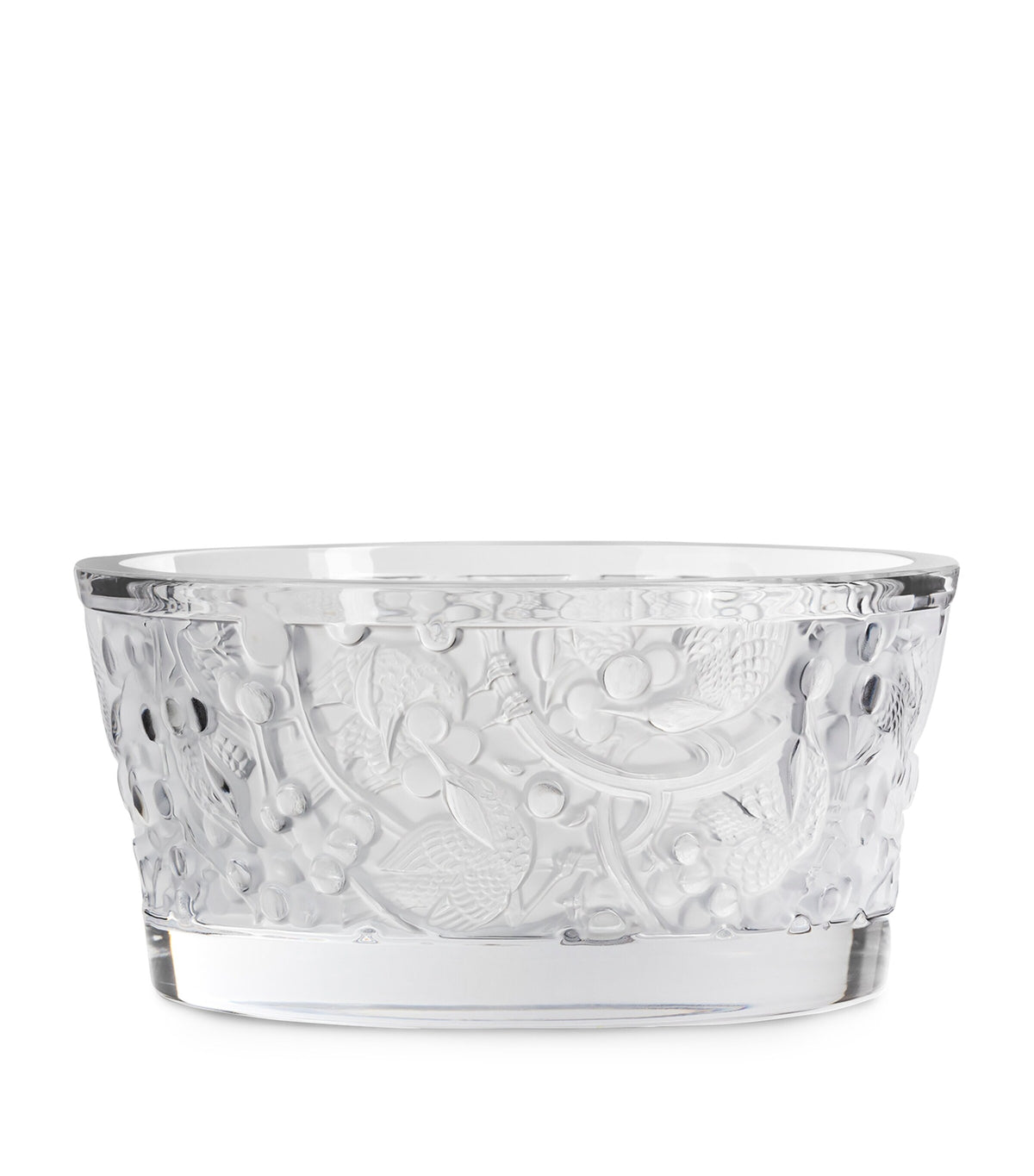 Lalique crystal Merles et Raisins bowl, UK version