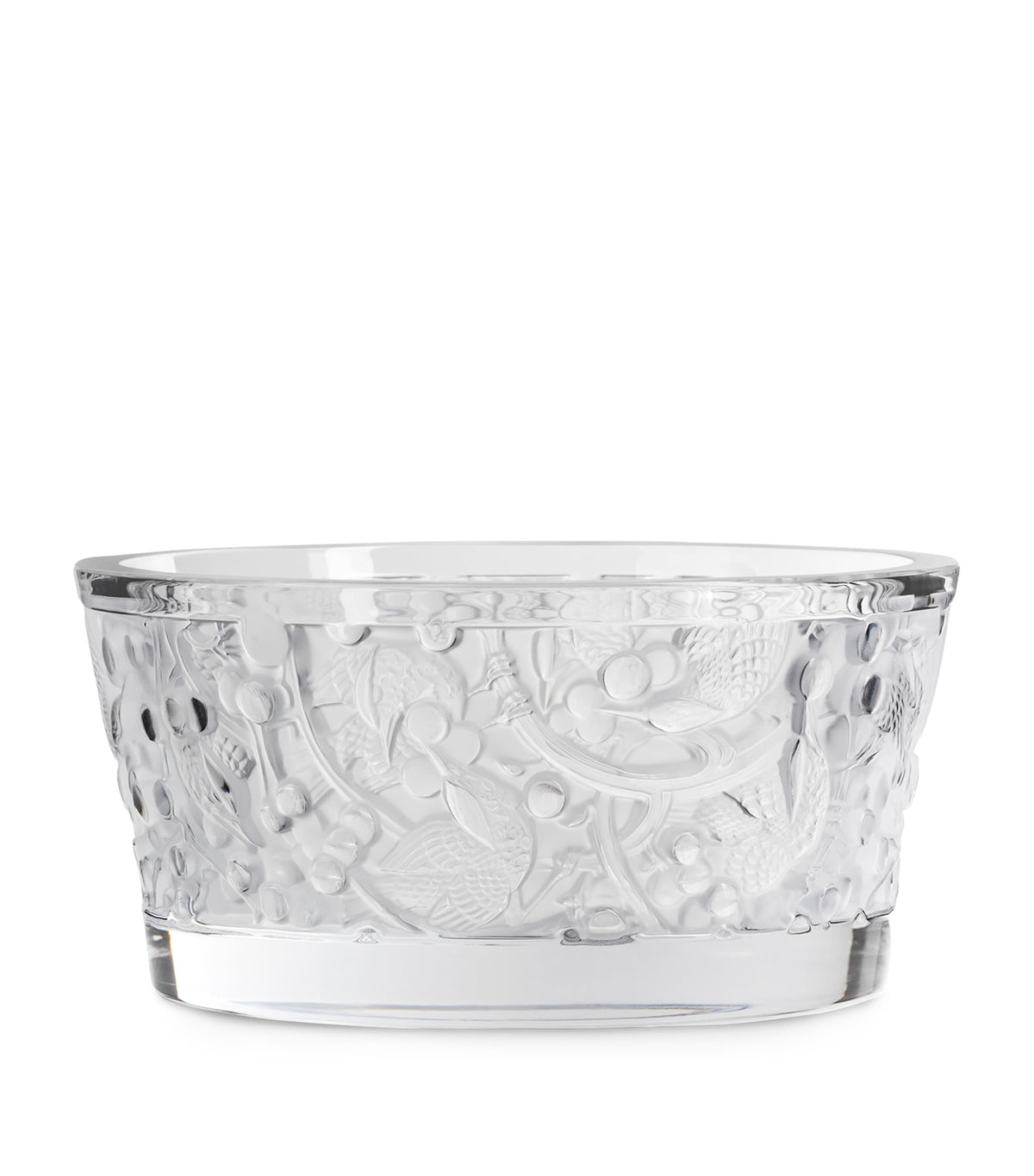 Lalique crystal Merles et Raisins bowl, UK version