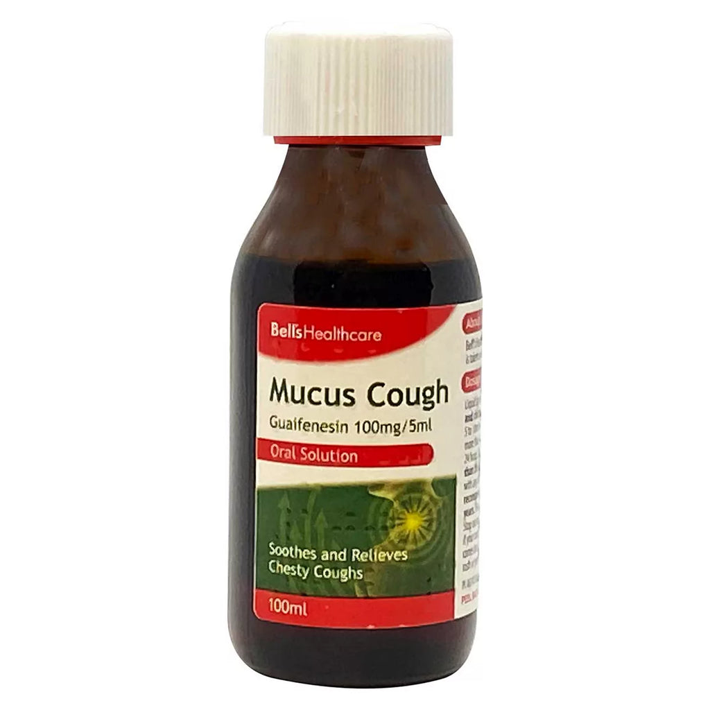 Bell's Healthcare Mucus Cough Guaifenesin 100mg/5ml Oral Solution 100ml