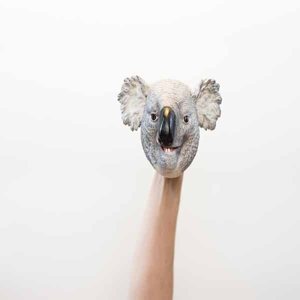 Wild Thingz grey koala hand puppet, imported from the UK