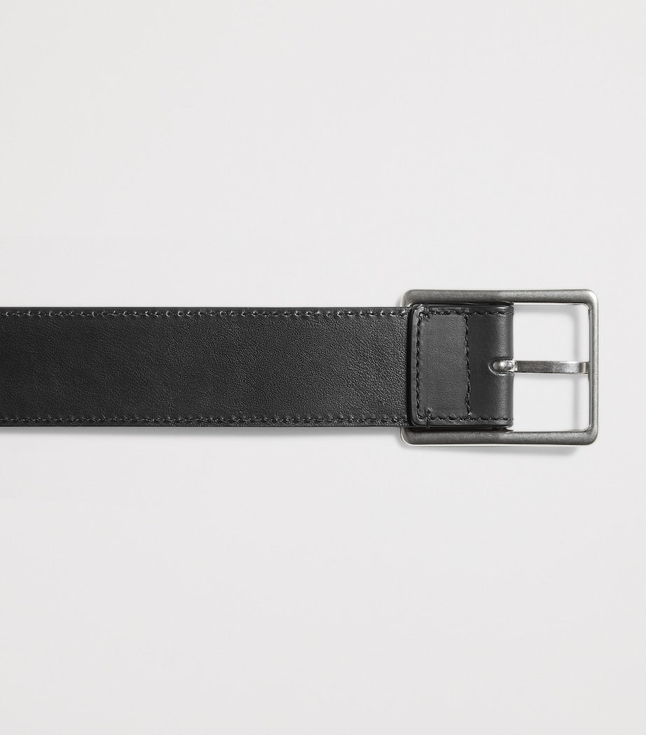 Bottega Veneta Intrecciato woven leather belt 3.5cm, UK version