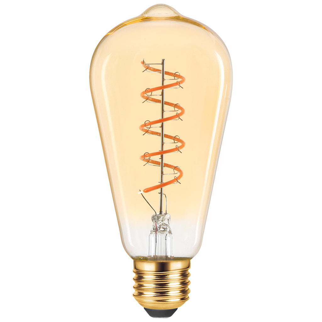 Sainsbury's Home Spiral Filament ST64 Teardrop 4.8W BC Light Bulb