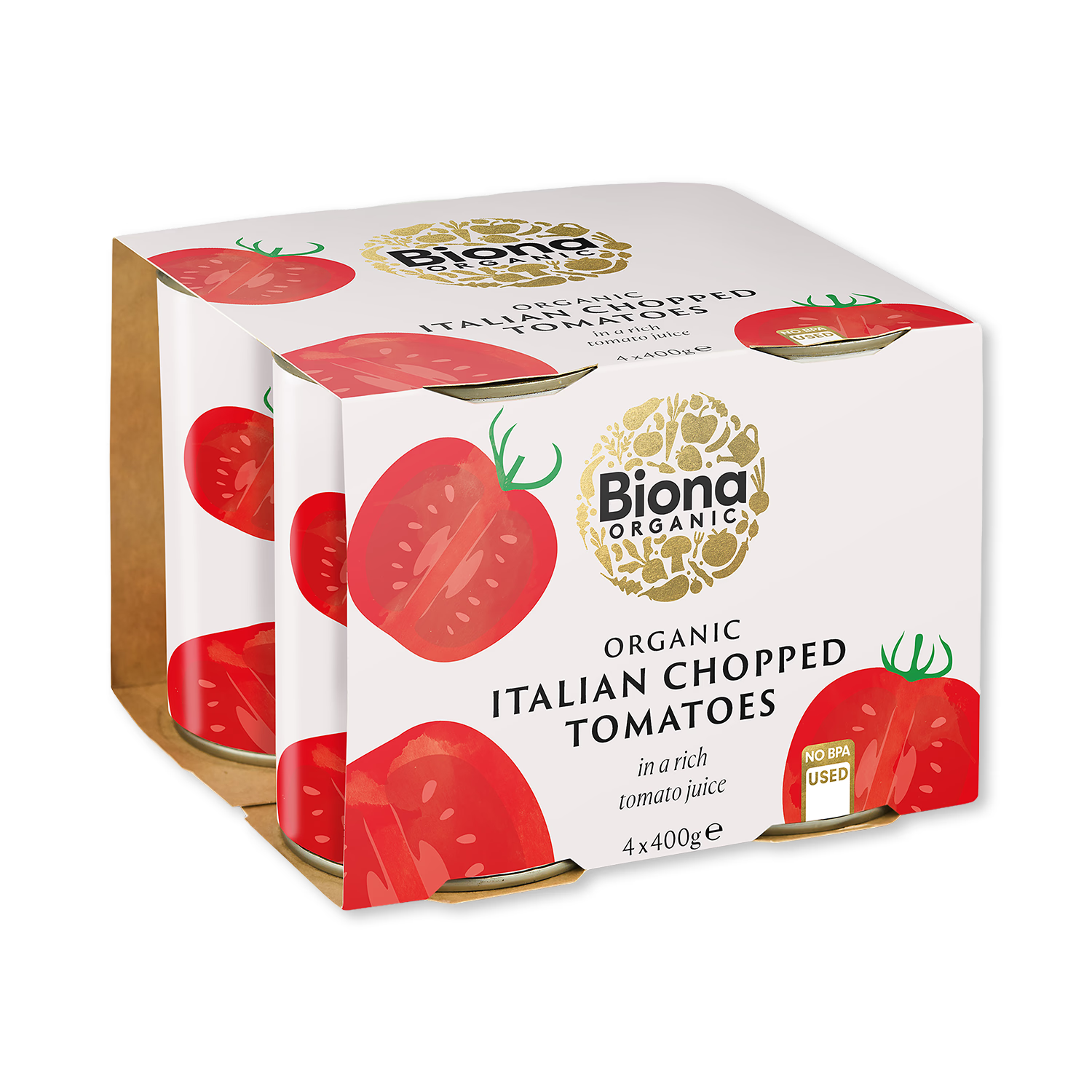 Biona organic chopped tomatoes 400g (British brand)