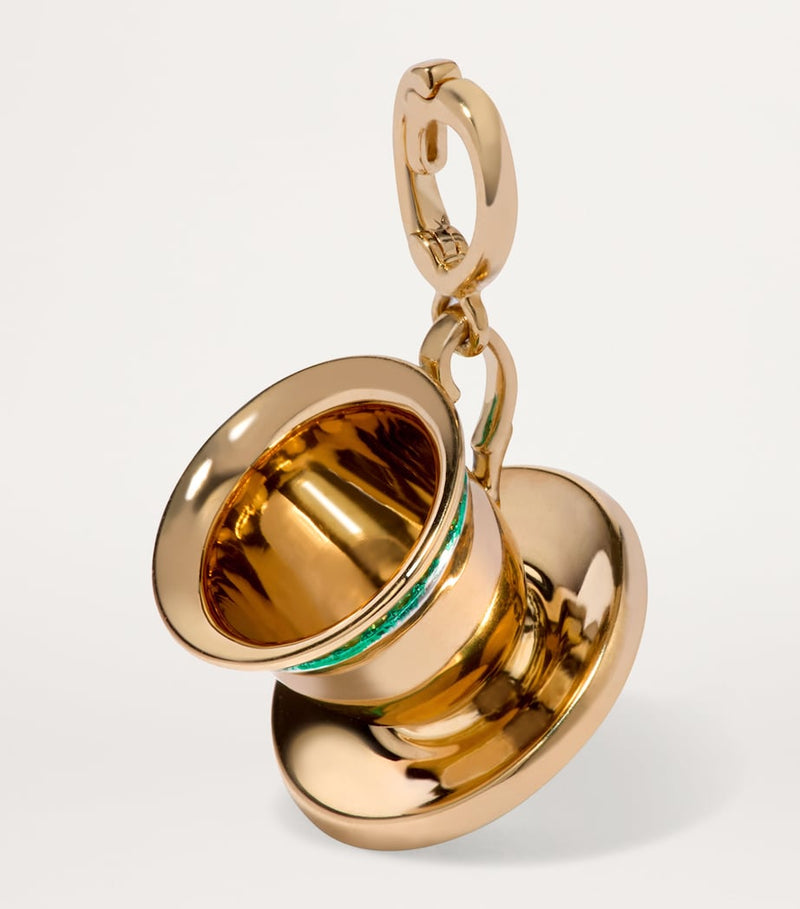 Annoushka teacup charm yellow gold tsavorite (British brand)