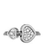 Chopard Happy Hearts ring white gold diamonds, UK version